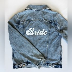 Bride Retro Western Denim Jean Jacket (Size S)